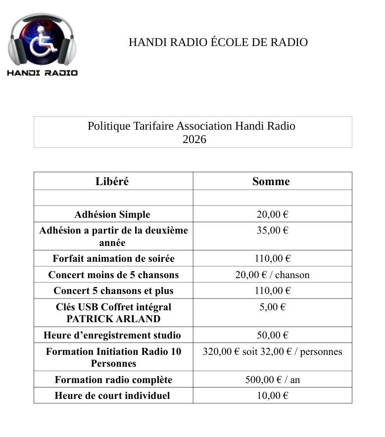 Politique tariffaire hr reims